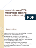 Barriers To Using ICT in Mathematics Teaching
