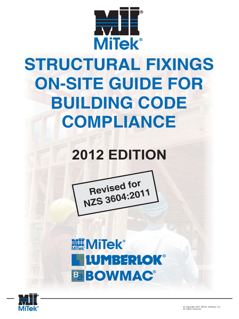 MiTek Structural Fixings On site Guide 2012 pdf Framing MiTek Structural Fixings On site Guide 2012 pdf Framing