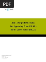 ASE15UpgradeChecklist For 12.x V3.0 PDF