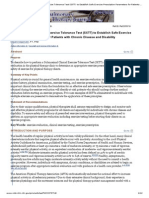 Submaximal Clinical Exercise Tolerance Test (SXTT)