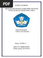 Download  karya ilmiah bahasa indonesia Macam Pengertian dan Jenis puisi by dianagatha SN183549264 doc pdf