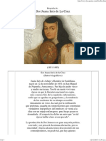 Biografía de Sor Juana Ines de La Cruz