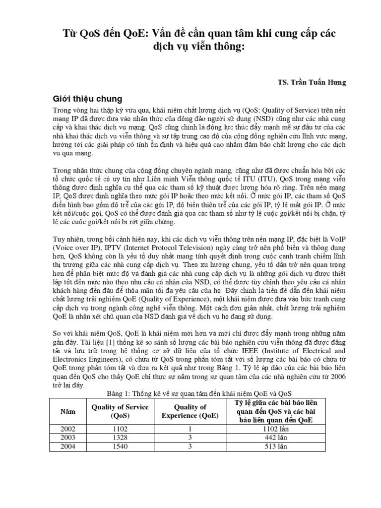 From QoS To QoE | PDF