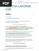 Download CONTOH LAPORAN CSR di blog httpcontoh-laporan-csrblogspotcom by Arhi Ajah Oi SN183552138 doc pdf