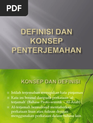 Tajuk 14 Kaedah Proses Penterjemahan Pdf
