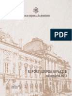 Banca Nationala A Romaniei, RAPORT ASUPRA INFLATIEI, Nov 2013 PDF