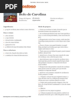 Bolo de Carolina