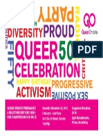 Queer Ontario's Queer Celebration Fundraiser Poster