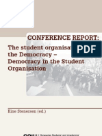 The Student Organisation in The Democracy - Democracy in The Student Organisation