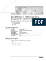 Cisco 2621 Gateway-PBX Interoperability: Ericsson MD-110 With T1 PRI Signaling