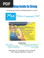 Download Something Inside So Strong - Concert with Music Matters  Special Guests FULL programme  by Music Matters Inclusive Community Choir SN183631987 doc pdf