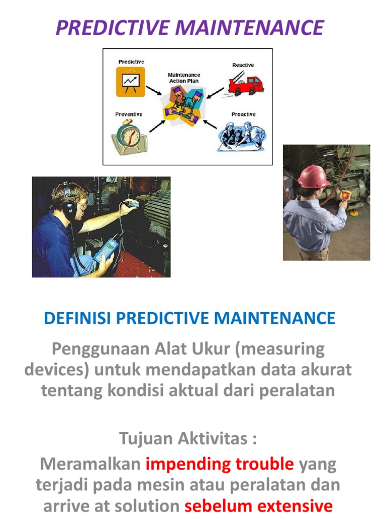Definisi dan Manfaat Pemeliharaan Prediktif | PDF