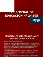 Ley Federal de Educacion