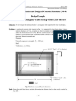 Yield Line in Rectangular Slab PDF