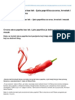 Crvena Aleva Paprika Kao Lek Ljuta Papriica Za Srce Krvotok I Mozak PDF