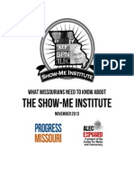 Download What Missourians Need to Know About the Show Me Institute by Progress Missouri SN183669532 doc pdf