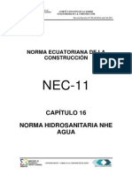 Nec2011 Cap.16 Norma Hidrosanitaria Nhe Agua 021412