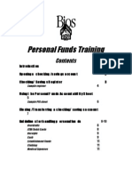 Personal Funds Training: Sample Register