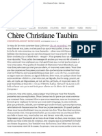 Chère Christiane Taubira - Libéation