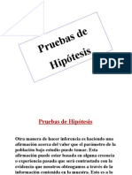 Pruebas de Hipotesis