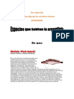 Especies en Argentina PDF