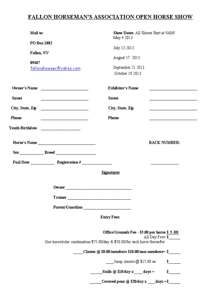 Fha 2013 Entryform | PDF | Law