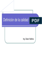 Definicion de La CalidadEx