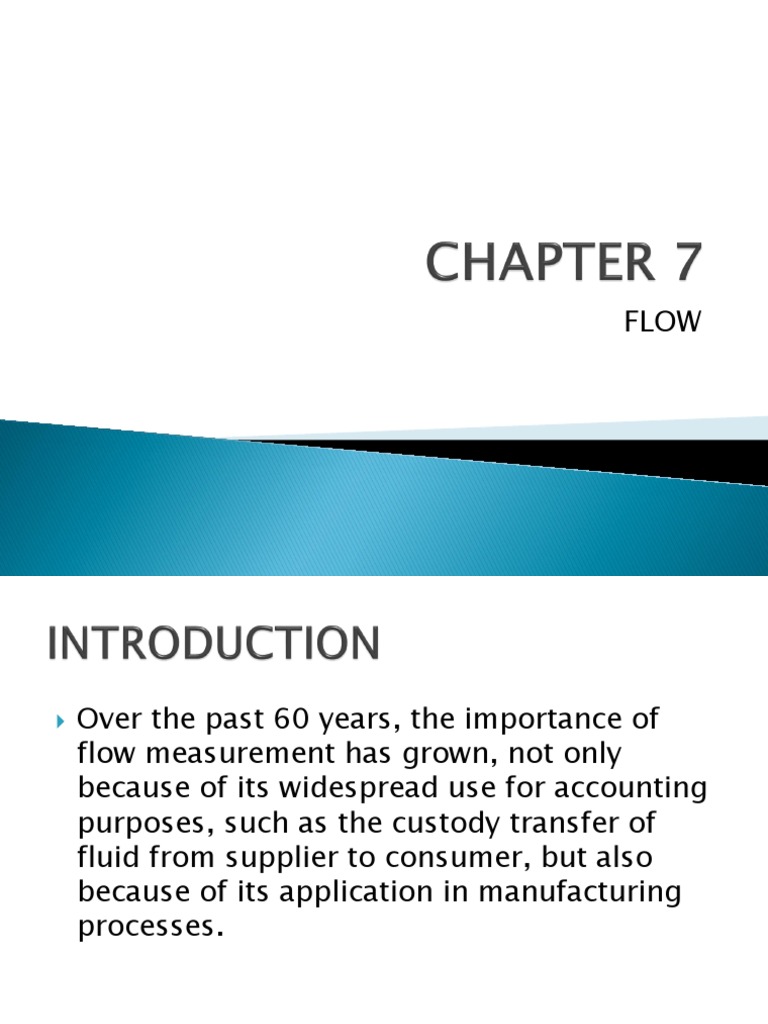 INSTRU PDF Flow Measurement Fluid Dynamics