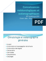 Connaissances Meteorologiques Et Oceanographiques