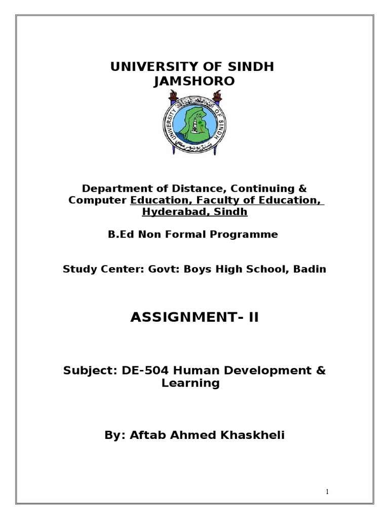 B.Ed ASSIGNMENT 4 PDF Teaching Method Educational Assessment