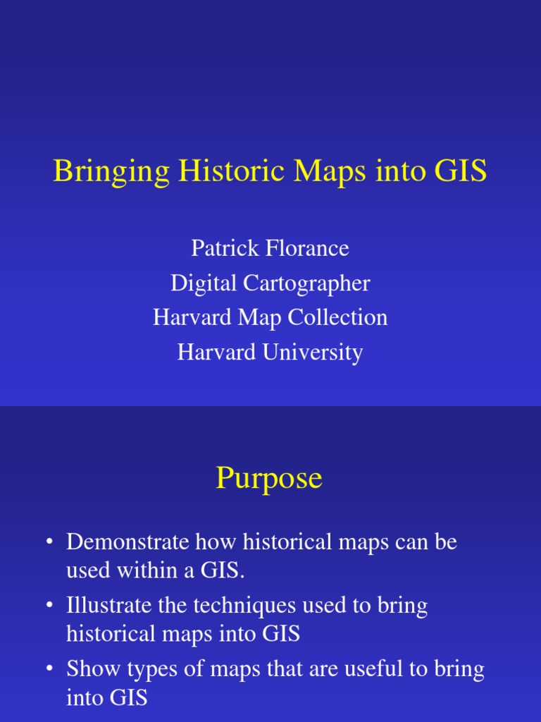 Integrating Historic Maps into GIS | PDF | Image Resolution ...