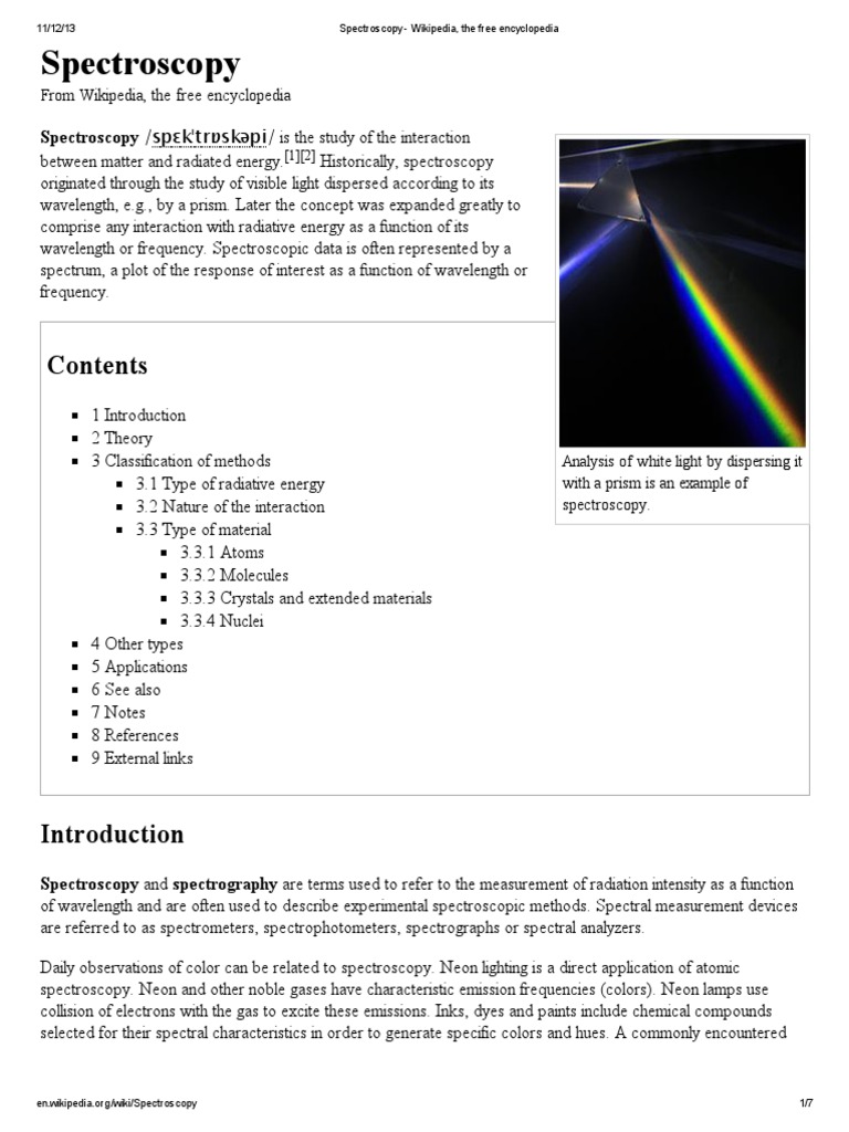 Spectros | PDF | Spectroscopy | Emission Spectrum