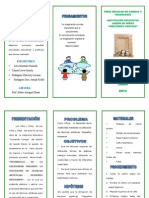 Tríptico para Feria de Ciencia