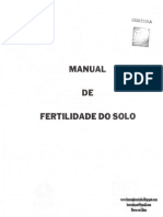 Manual de Fertilidade Do Solo PDF