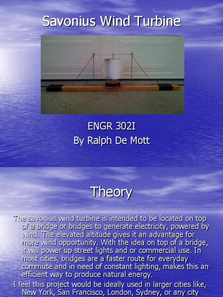 Savonius Wind Turbine Design Guide | PDF