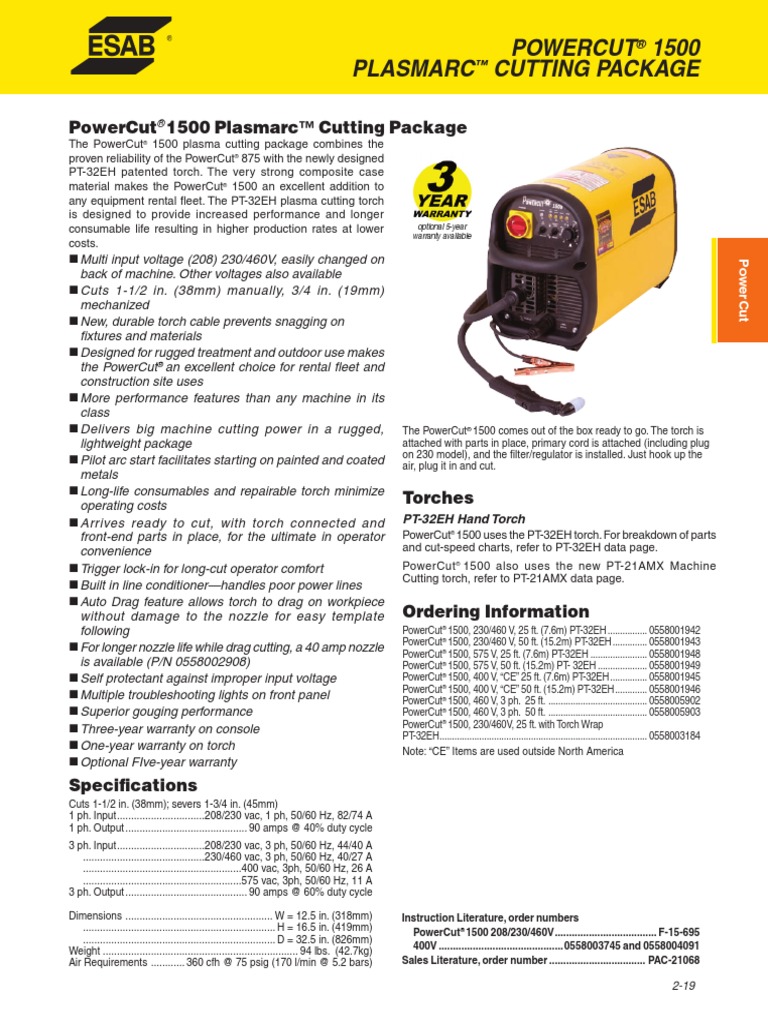 Esab_PowerCut_1500 | Manufactured Goods | Nature