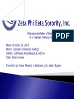 Zeta Phi Beta Sorority Inc - Flyer