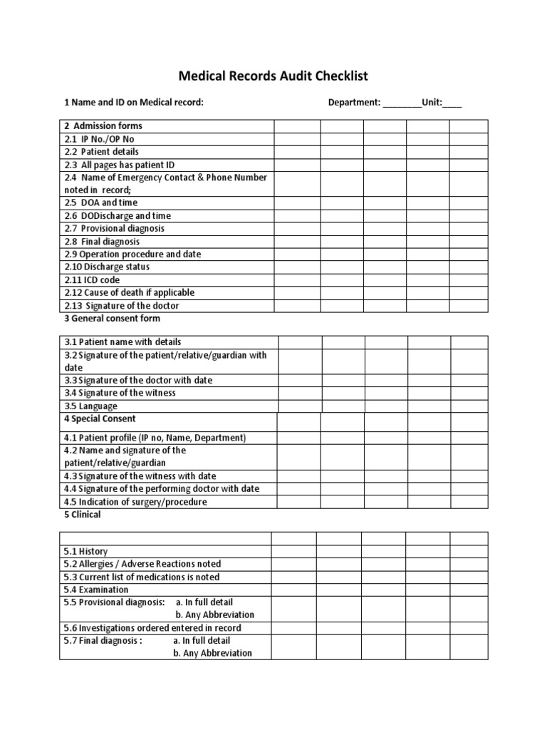 Home Health Chart Audit Tool