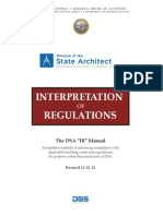 2012 Interpretation of Regulations: Acceptable Methods of Achieving Compliance With Applicable Building Codes and Regulations
