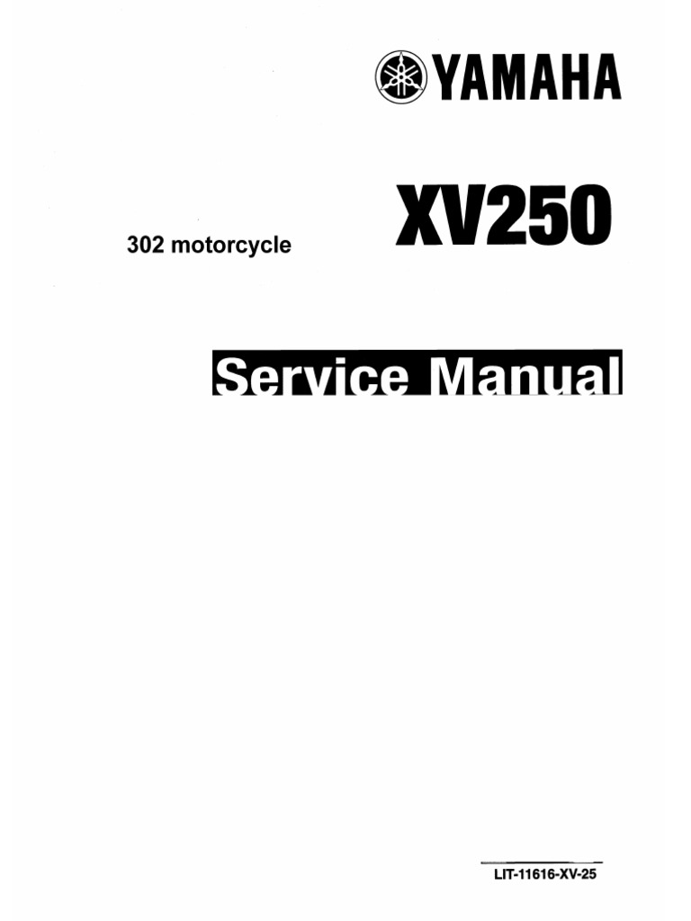 Manual Mantenimiento Yamaha Virago 250 PDF | PDF