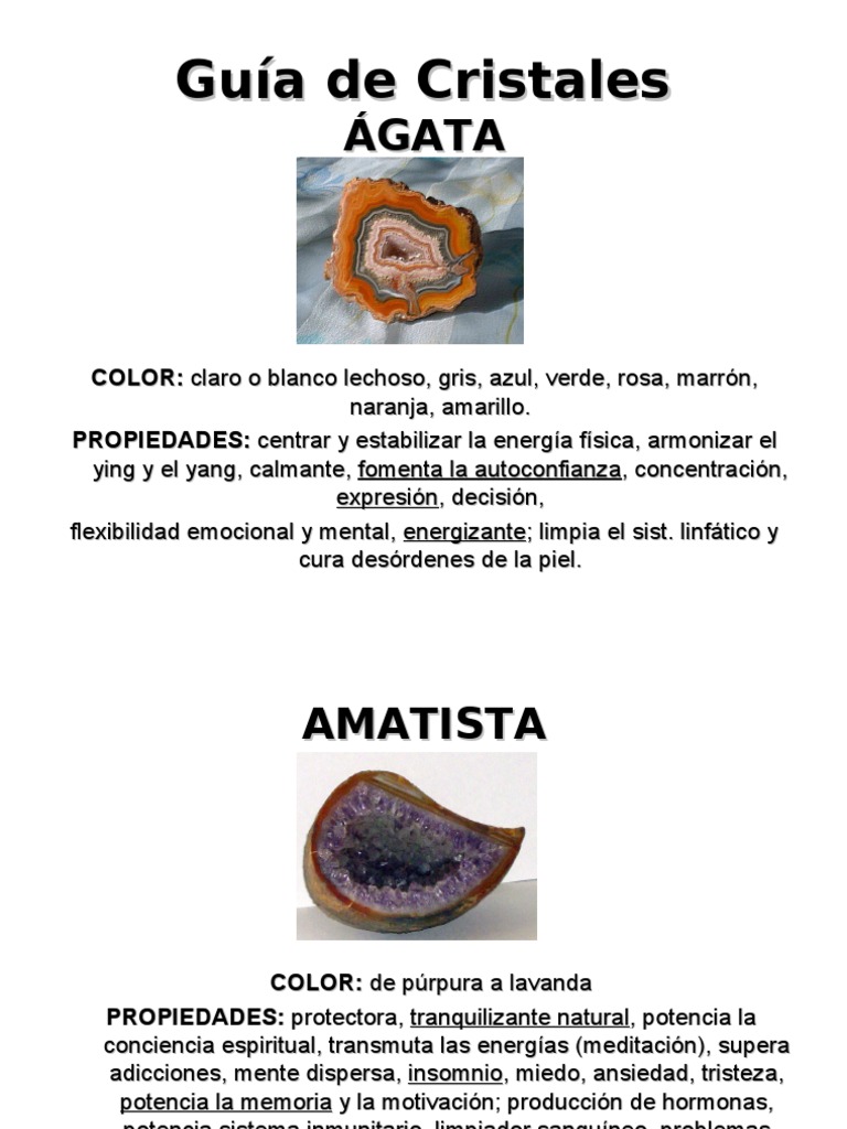 Guias para cristales