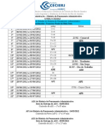 Cronograma História do Pensamento Administrativo - 2012-1º