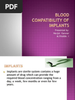 Blood Compatibility of Implants