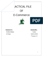 Practical File OF E-Commerce: Submitted To: Submittedby