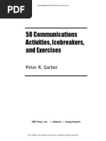 50 Communication Activities Energizers and Icebreakers - 2 Activities PDF