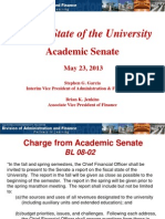 Fiscal State of The University Spring 2013