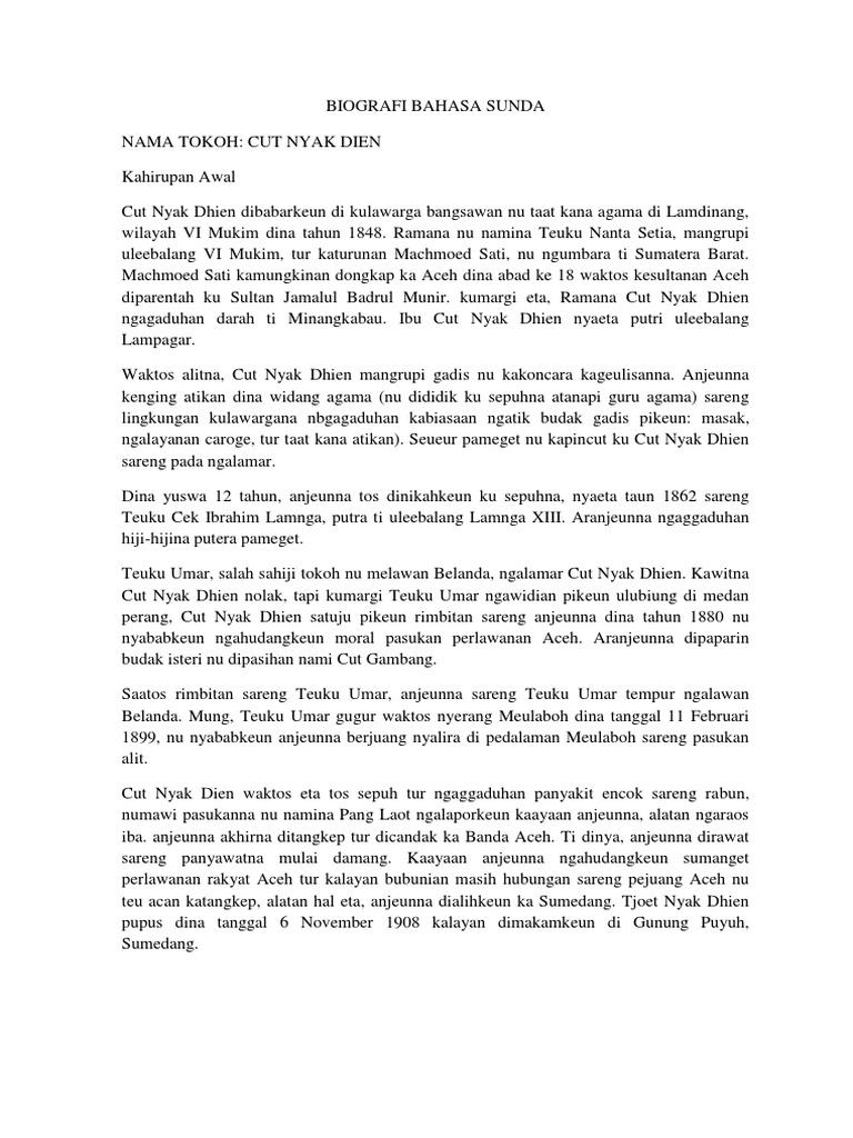 biografi bahasa sunda