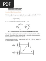 Formation of y Bus Matrix