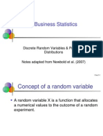 Business Statistics - Discrete Probability Distribution