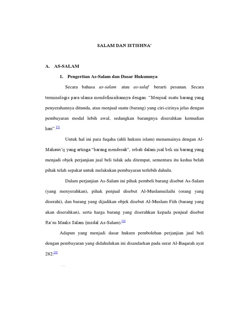 Salam Dan Istishna Docx343r534